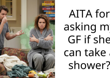AITA for asking my GF if she can take a shower?