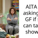 AITA for asking my GF if she can take a shower?