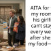 AITA for telling my roommate his girlfriend can’t stay over every weekend after she ate all my food—again?