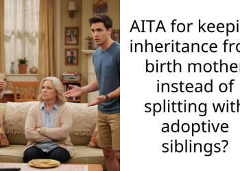 AITA for keeping inheritance from birth mother instead of splitting with adoptive siblings?