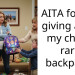 AITA for not giving away my child’s rare backpack?