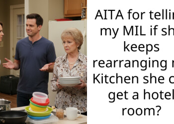 AITA for telling my MIL if she keeps rearranging my Kitchen she can get a hotel room?