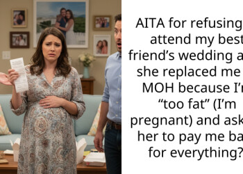 AITA for refusing to attend my best friend’s wedding after she replaced me as MOH because I’m “too fat” (I’m pregnant) and asking her to pay me back for everything?
