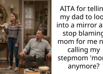 AITA for telling my dad to look into a mirror and stop blaming mom for me not calling my stepmom ‘mom’ anymore?