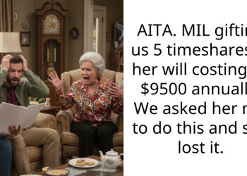 AITA. MIL gifting us 5 timeshares in her will costing us $9500 annually. We asked her not to do this and she lost it.