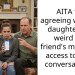 AITA for agreeing with my daughter it is weird her friend’s mom has access to their conversations?