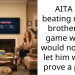 AITA for beating my gfs brother at a game when I would normally let him win, to prove a point?