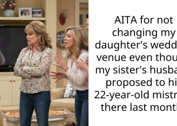 AITA for not changing my daughter’s wedding venue even though my sister’s husband proposed to his 22-year-old mistress there last month?
