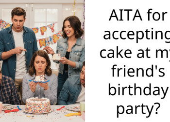 AITA for accepting cake at my friend’s birthday party?