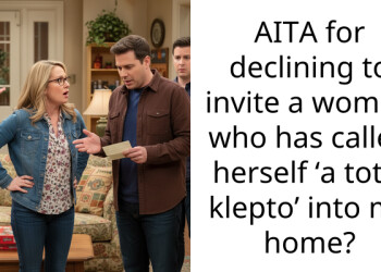 AITA for declining to invite a woman who has called herself ‘a total klepto’ into my home?