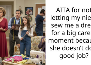 AITA for not letting my niece sew me a dress for a big career moment because she doesn’t do a good job?