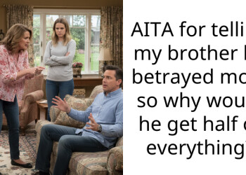AITA for telling my brother he betrayed mom so why would he get half of everything?