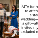 AITA for refusing to attend my sister’s wedding—or give a gift—after she invited my ex but excluded my wife?