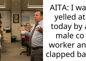 AITA: I was yelled at today by a male co worker and clapped back