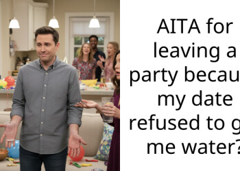 AITA for leaving a party because my date refused to get me water?