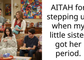 AITAH for stepping up when my little sister got her period.