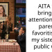 AITA for bringing attention to my parents favoritism of my sister in a public way?