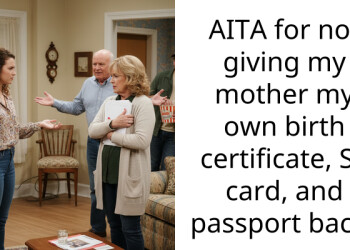 AITA for not giving my mother my own birth certificate, SS card, and pa*sport back?