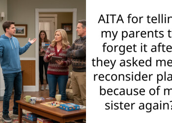 AITA for telling my parents to forget it after they asked me to reconsider plans because of my sister again?