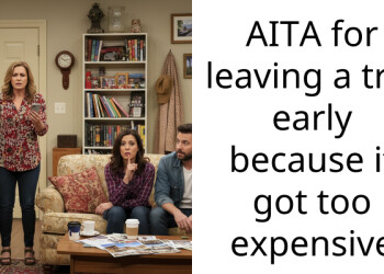 AITA for leaving a trip early because it got too expensive