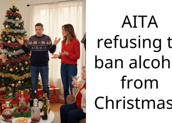 AITA refusing to ban alcohol from Christmas?