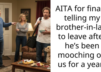 AITA for finally telling my brother-in-law to leave after he’s been mooching off us for a year?
