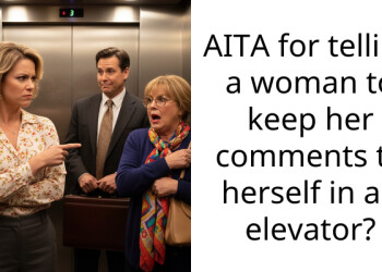 AITA for telling a woman to keep her comments to herself in an elevator?