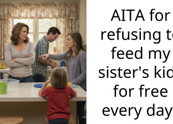AITA for refusing to feed my sister’s kids for free every day?