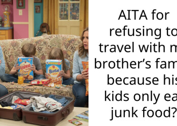 AITA for refusing to travel with my brother’s family because his kids only eat junk food?