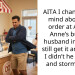 AITA I changed my mind about my order at Auntie Anne’s but my husband insisted I still get it and when I didn’t he argued and stormed off.