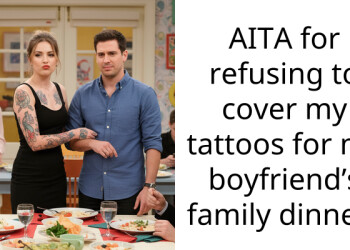 AITA for refusing to cover my tattoos for my boyfriend’s family dinner?