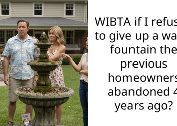 WIBTA if I refused to give up a water fountain the previous homeowners abandoned 4 years ago?