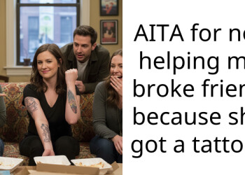 AITA for not helping my broke friend because she got a tattoo?
