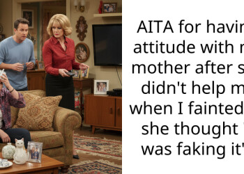 AITA for having att*tude with my mother after she didn’t help me when I fainted bc she thought “I was faking it”?