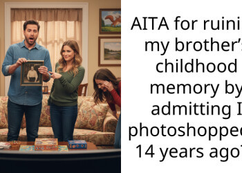 AITA for ruining my brother’s childhood memory by admitting I photoshopped it 14 years ago?