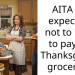 AITA for expecting not to have to pay for Thanksgiving groceries?
