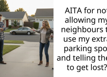 AITA for not allowing my neighbours to use my extra parking spot and telling them to get lost?