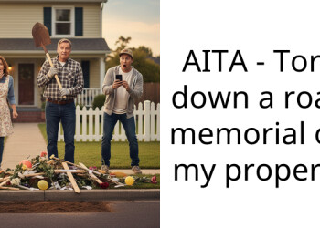 AITA – Tore down a road memorial on my property
