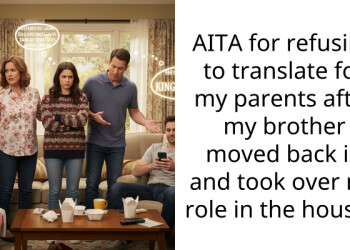 AITA for refusing to translate for my parents after my brother moved back in and took over my role in the house ?