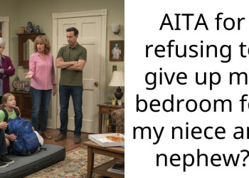 AITA for refusing to give up my bedroom for my niece and nephew?