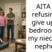 AITA for refusing to give up my bedroom for my niece and nephew?