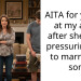 AITA for yelling at my aunt after she kept pressuring me to marry her son