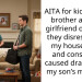 AITA for kicking my brother and his girlfriend out after they disrespected my house rules and constantly caused drama with my son’s mother ?
