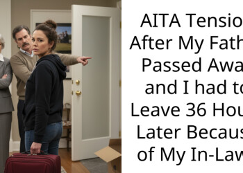 AITA Tension After My Father Pa*sed Away and I had to Leave 36 Hours Later Because of My In-Laws