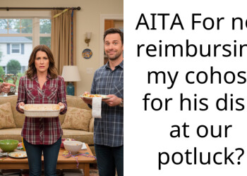 AITA For not reimbursing my cohost for his dish at our potluck?