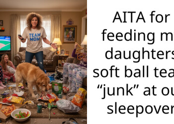 AITA for feeding my daughters soft ball team “junk” at our sleepover