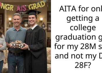 AITA for only getting a college graduation gift for my 28M son and not my DIL 28F?