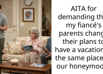 AITA for demanding that my fiancé’s parents change their plans to have a vacation at the same place as our honeymoon?