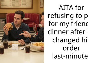 AITA for refusing to pay for my friend’s dinner after he changed his order last-minute?