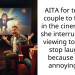 AITA for telling a couple to f**k off in the cinema after she interrupted my viewing to tell me stop laughing because it was annoying her?